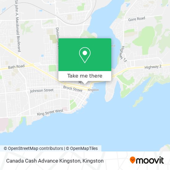Canada Cash Advance Kingston map