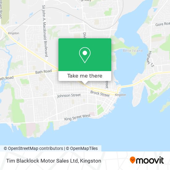 Tim Blacklock Motor Sales Ltd map