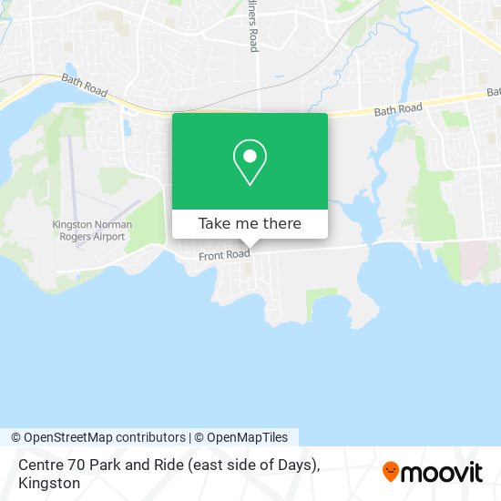 Centre 70 Park and Ride (east side of Days) map
