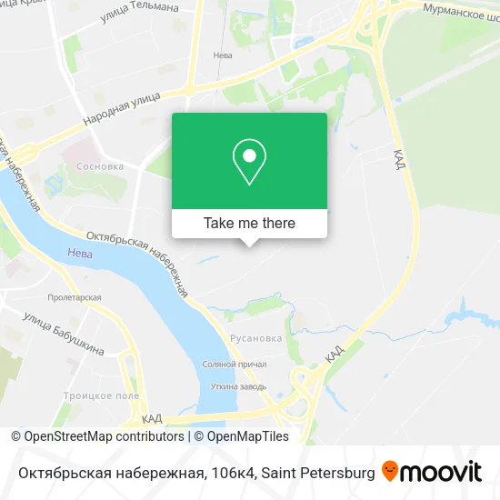 Октябрьская набережная, 106к4 map
