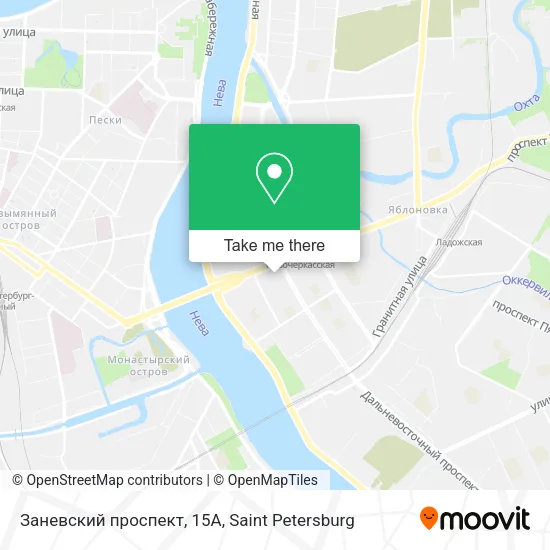 Заневский проспект, 15А map