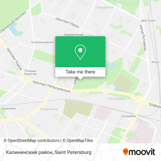 Калининский район map