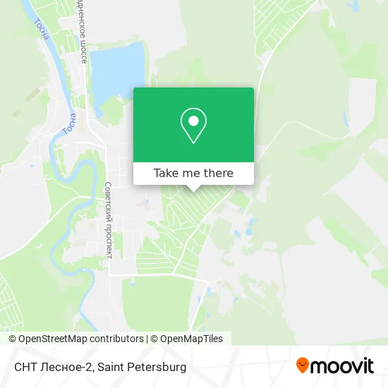 СНТ Лесное-2 map