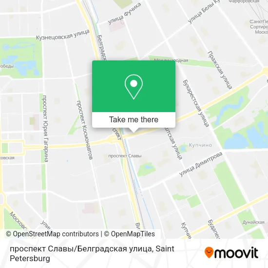 проспект Славы / Белградская улица map