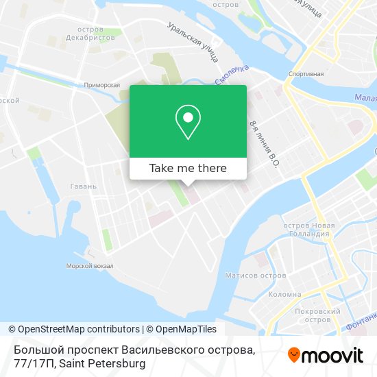 Большой проспект Васильевского острова, 77 / 17П map