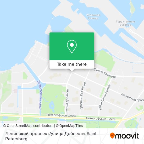 Ленинский проспект / улица Доблести map