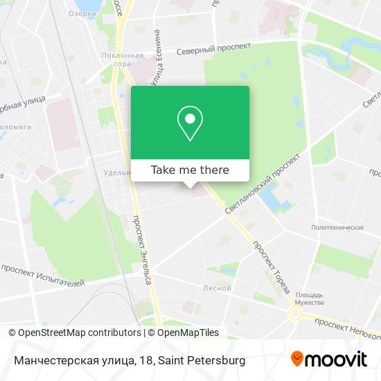Манчестерская улица, 18 map