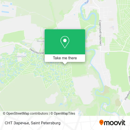 СНТ Заречье map