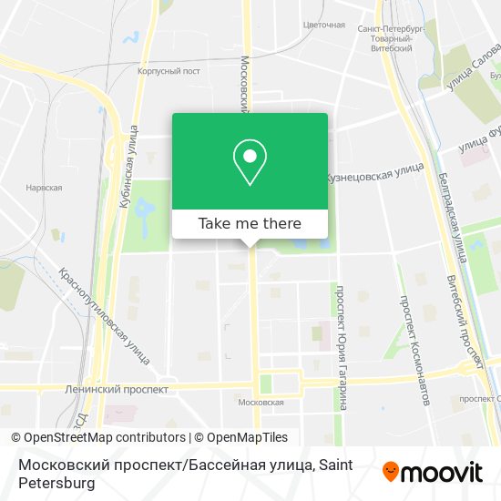 Московский проспект / Бассейная улица map