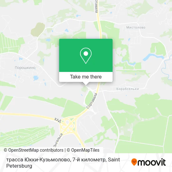 трасса Юкки-Кузьмолово, 7-й километр map