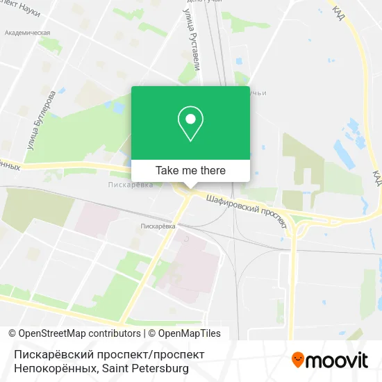 Пискарёвский проспект / проспект Непокорённых map