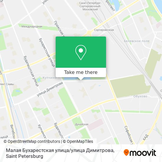 Малая Бухарестская улица / улица Димитрова map