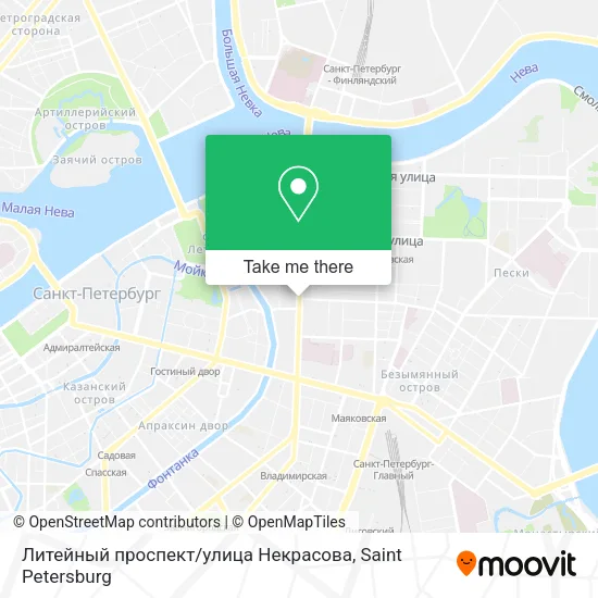 Литейный проспект / улица Некрасова map