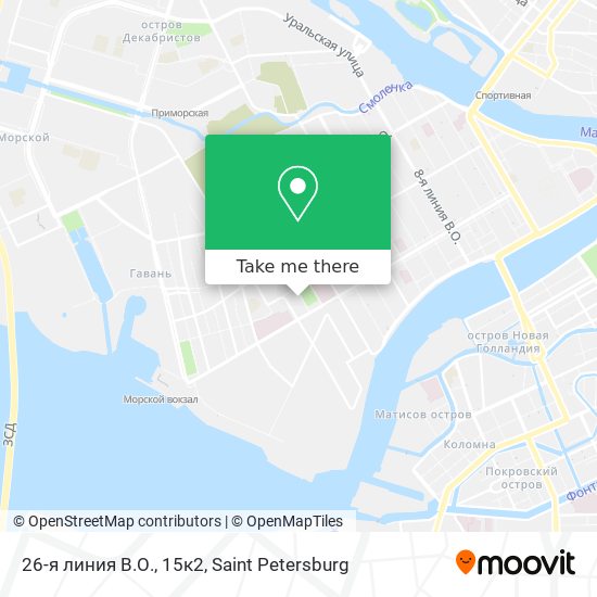26-я линия В.О., 15к2 map