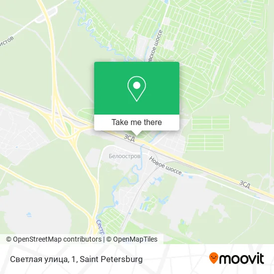 Светлая улица, 1 map