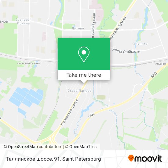 Таллинское шоссе, 91 map