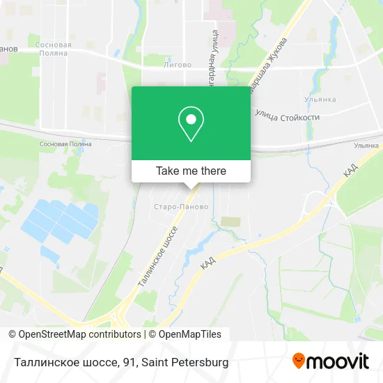 Таллинское шоссе, 91 map