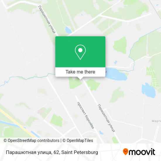 Парашютная улица, 62 map