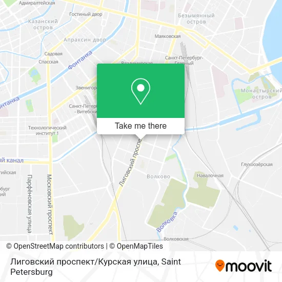 Лиговский проспект / Курская улица map