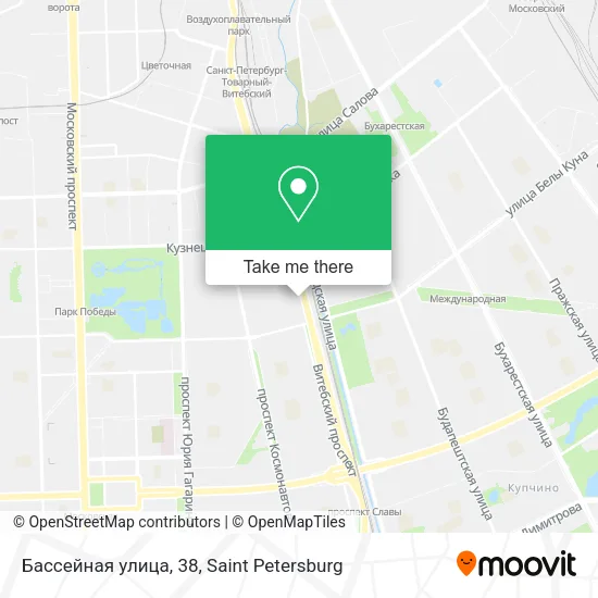 Бассейная улица, 38 map