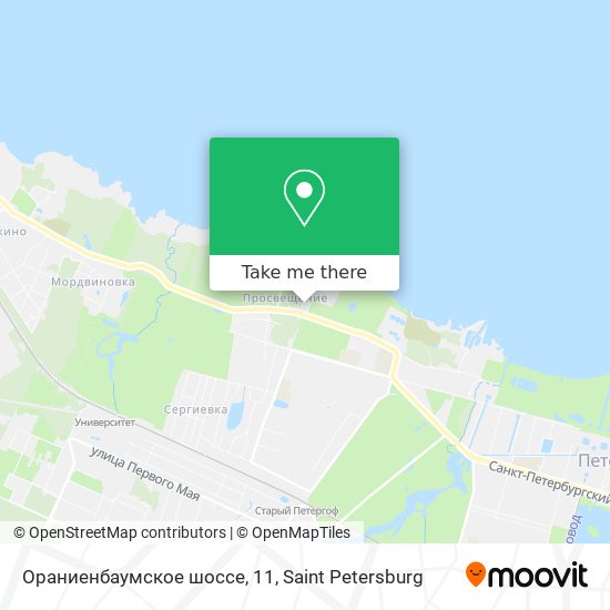 Ораниенбаумское шоссе, 11 map