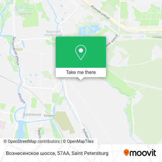 Вознесенское шоссе, 57АА map