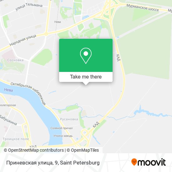 Приневская улица, 9 map