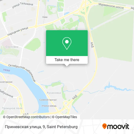 Приневская улица, 9 map