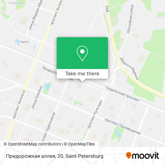 Придорожная аллея, 20 map