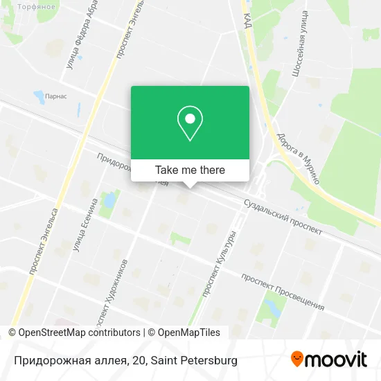 Придорожная аллея, 20 map