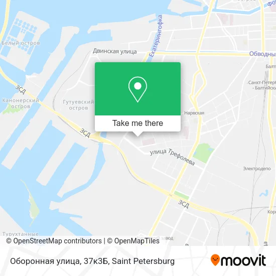 Оборонная улица, 37к3Б map