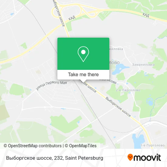 Выборгское шоссе, 232 map