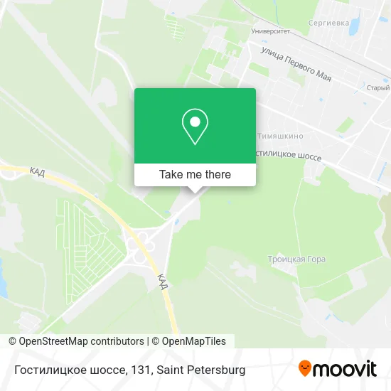 Гостилицкое шоссе, 131 map