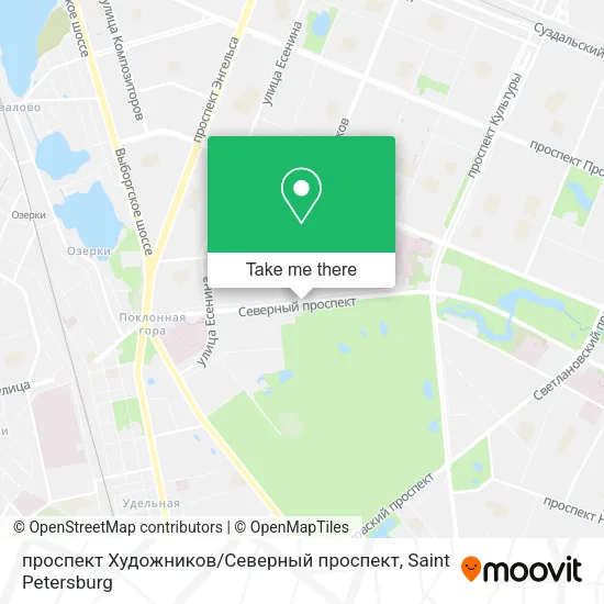 проспект Художников / Северный проспект map
