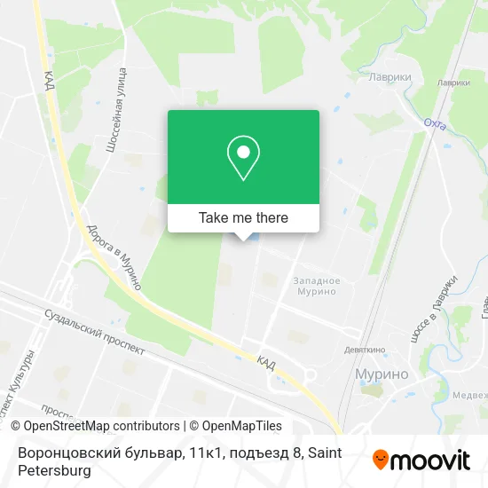 Воронцовский бульвар, 11к1, подъезд 8 map