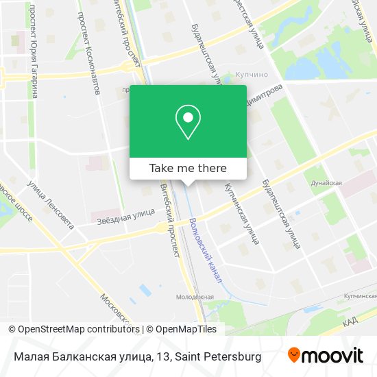 Малая Балканская улица, 13 map