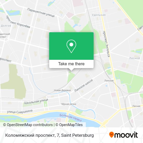 Коломяжский проспект, 7 map