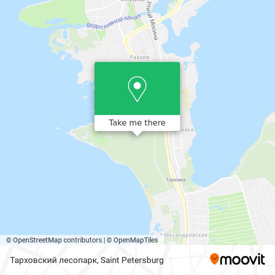 Тарховский лесопарк map