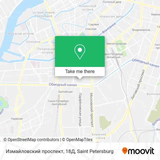 Измайловский проспект, 18Д map
