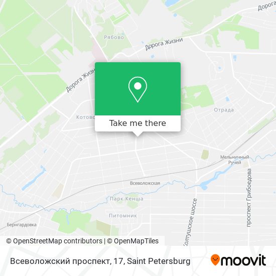 Всеволожский проспект, 17 map
