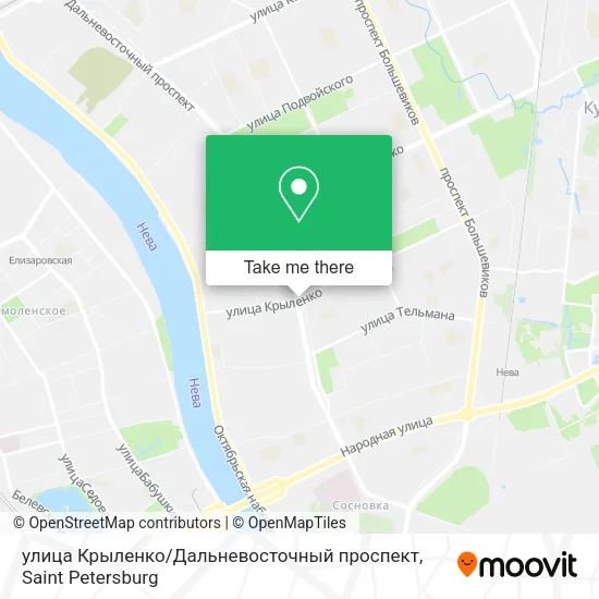 улица Крыленко / Дальневосточный проспект map