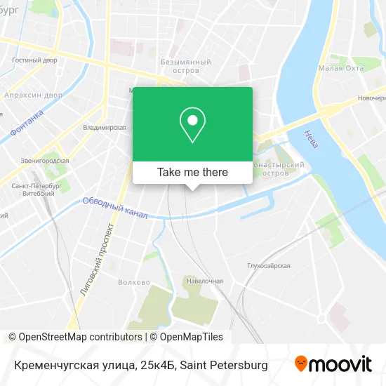 Кременчугская улица, 25к4Б map