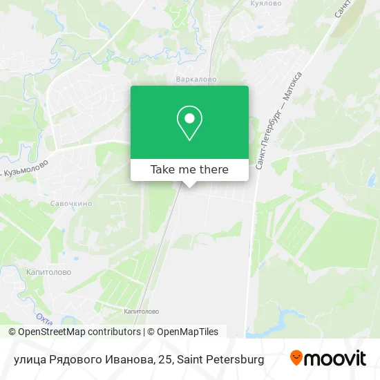 улица Рядового Иванова, 25 map