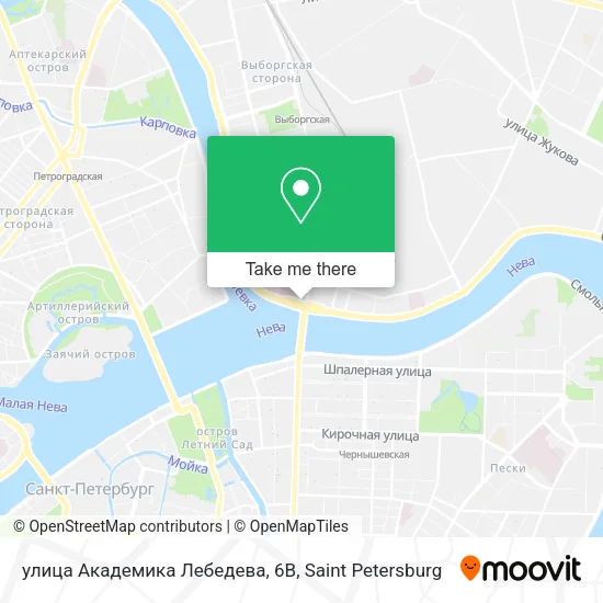 улица Академика Лебедева, 6В map