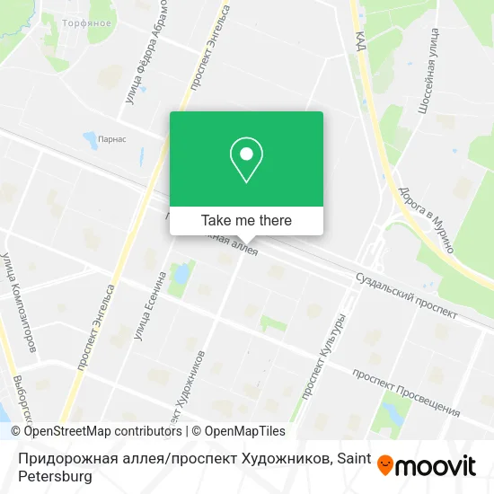 Придорожная аллея / проспект Художников map