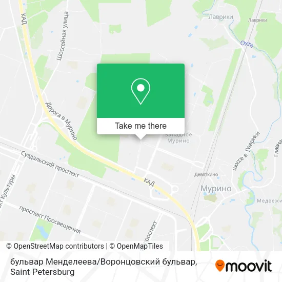 бульвар Менделеева / Воронцовский бульвар map