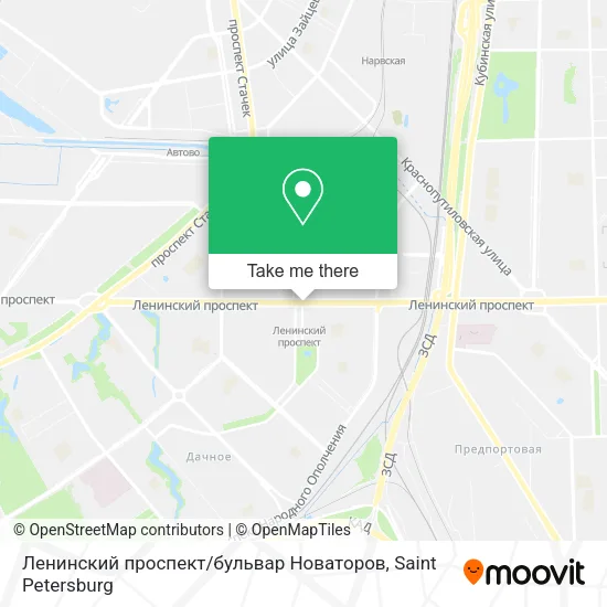 Ленинский проспект / бульвар Новаторов map