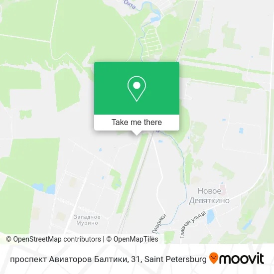 проспект Авиаторов Балтики, 31 map