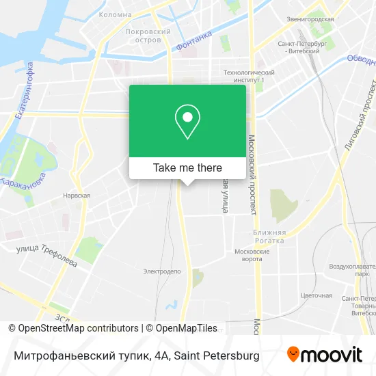 Митрофаньевский тупик, 4А map