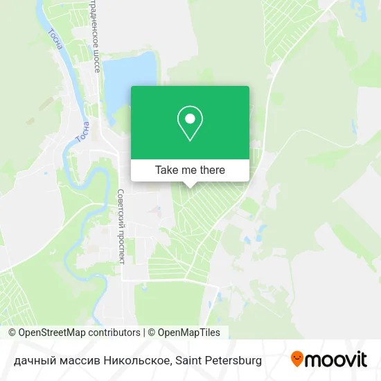 дачный массив Никольское map